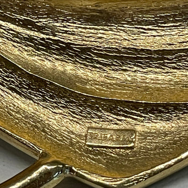 1980’s Trifari Gold Enamel Necklace Bloomers and Frocks